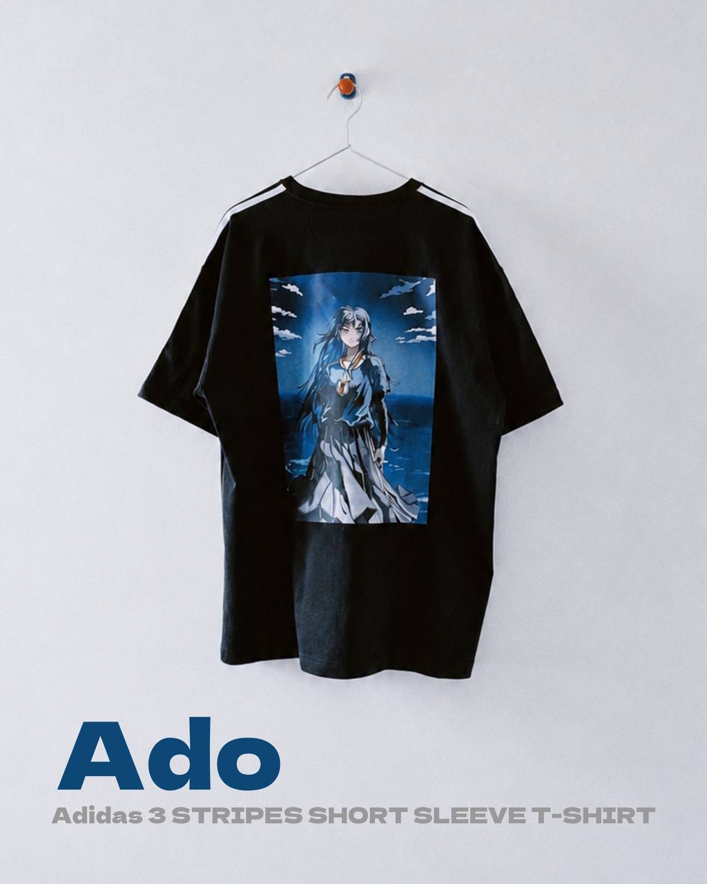 Ado x Adidas THREE STRIPES SHORT SLEEVE T-SHIRT – JIKOCHU