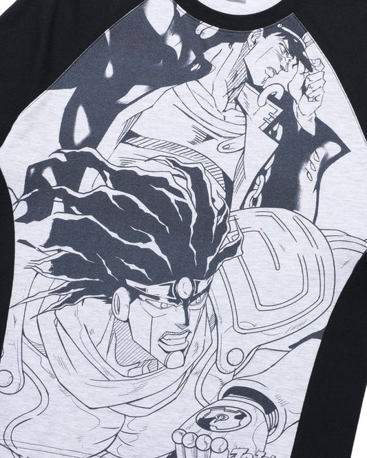 Nice Ghost Club x jojo's stardust crusaders - 3/4 SLEEVE TEE
