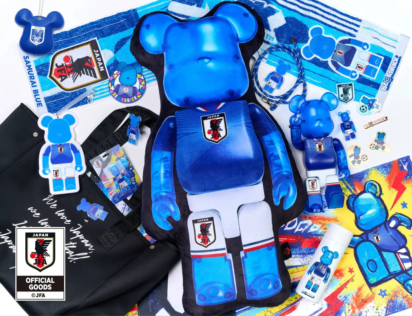 BE@RBRICK 日本足球國家隊 2026 サッカー日本代表Ver. 100% & 400%