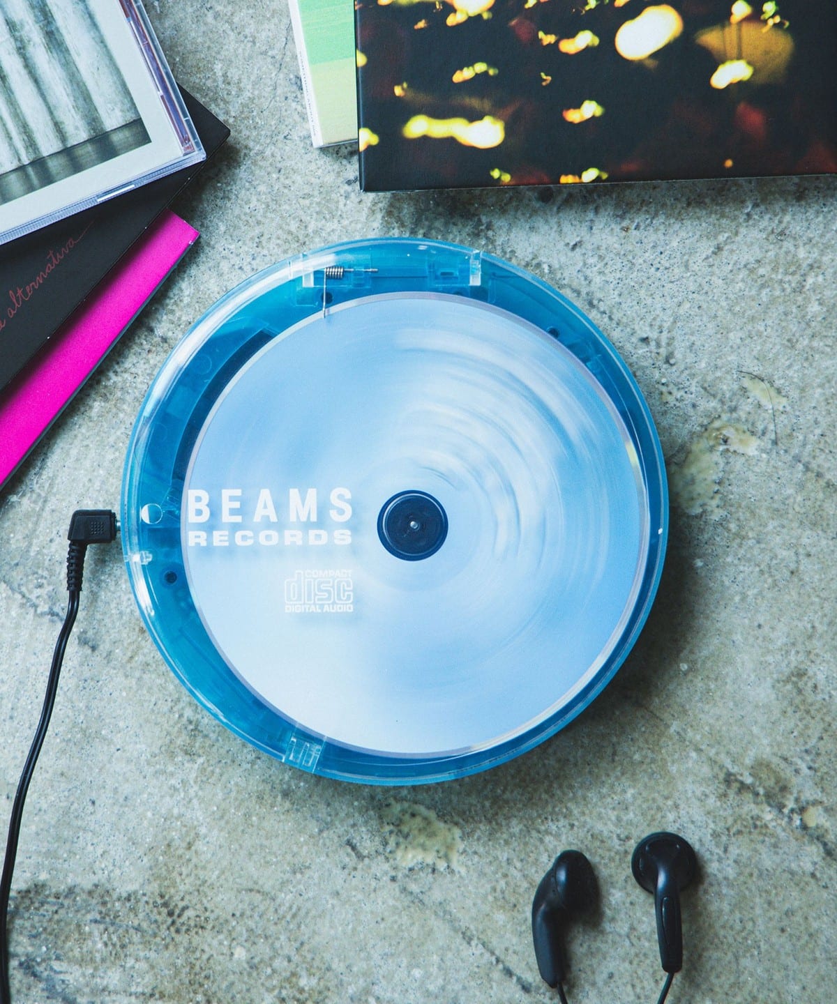 BEAMS RECORDS CLEAR PORTABLE CD PLAYER 【12月上旬出貨】