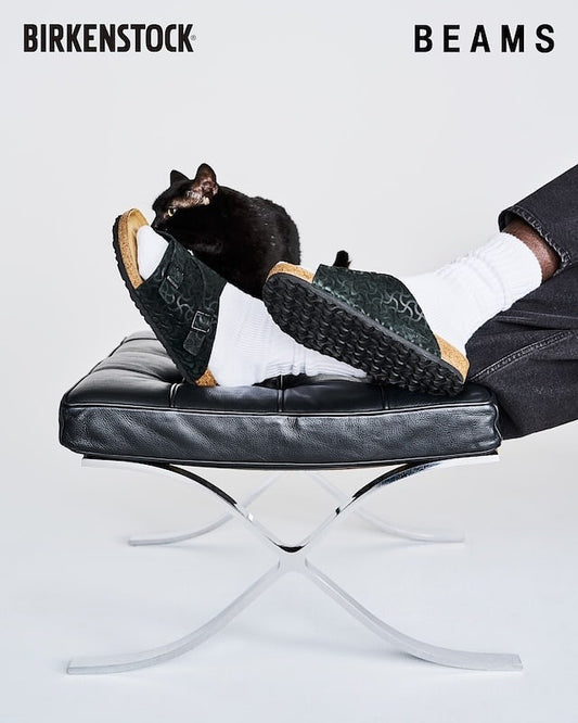 BEAMS x BIRKENSTOCK 別注『ZURICH』 “BONE PATTERN” BLACK