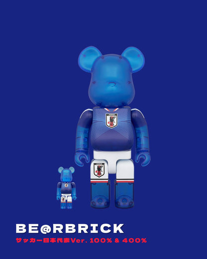 BE@RBRICK 日本足球國家隊 2026 サッカー日本代表Ver. 100% & 400%