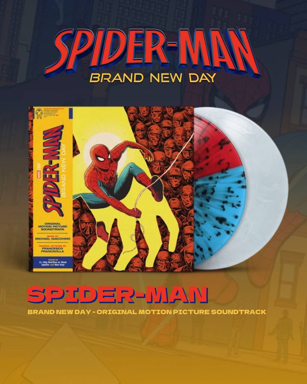 【10月份店方出貨預計】Spider-Man: Brand New Day - Original Motion Picture Soundtrack / VINYL (2LP / 140g)