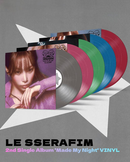 【10月下旬店方出貨預計】LE SSERAFIM - 2nd Single Album 'Made My Night' VINYL