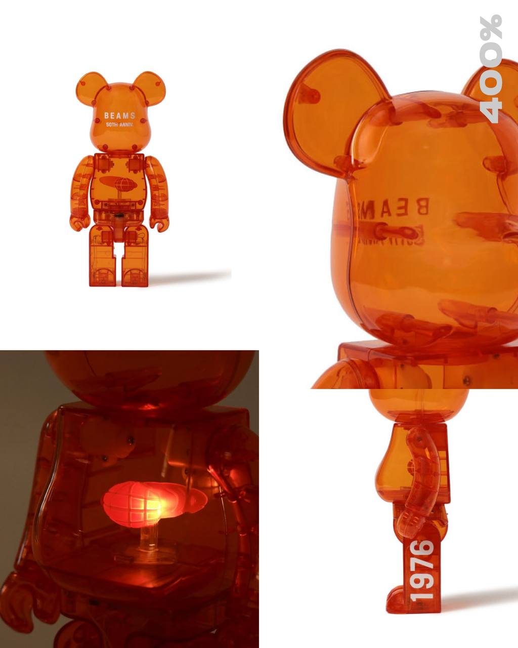 【10月下旬店方出貨預計】BE@RBRICK × BEAMS 50th 100% & 400%