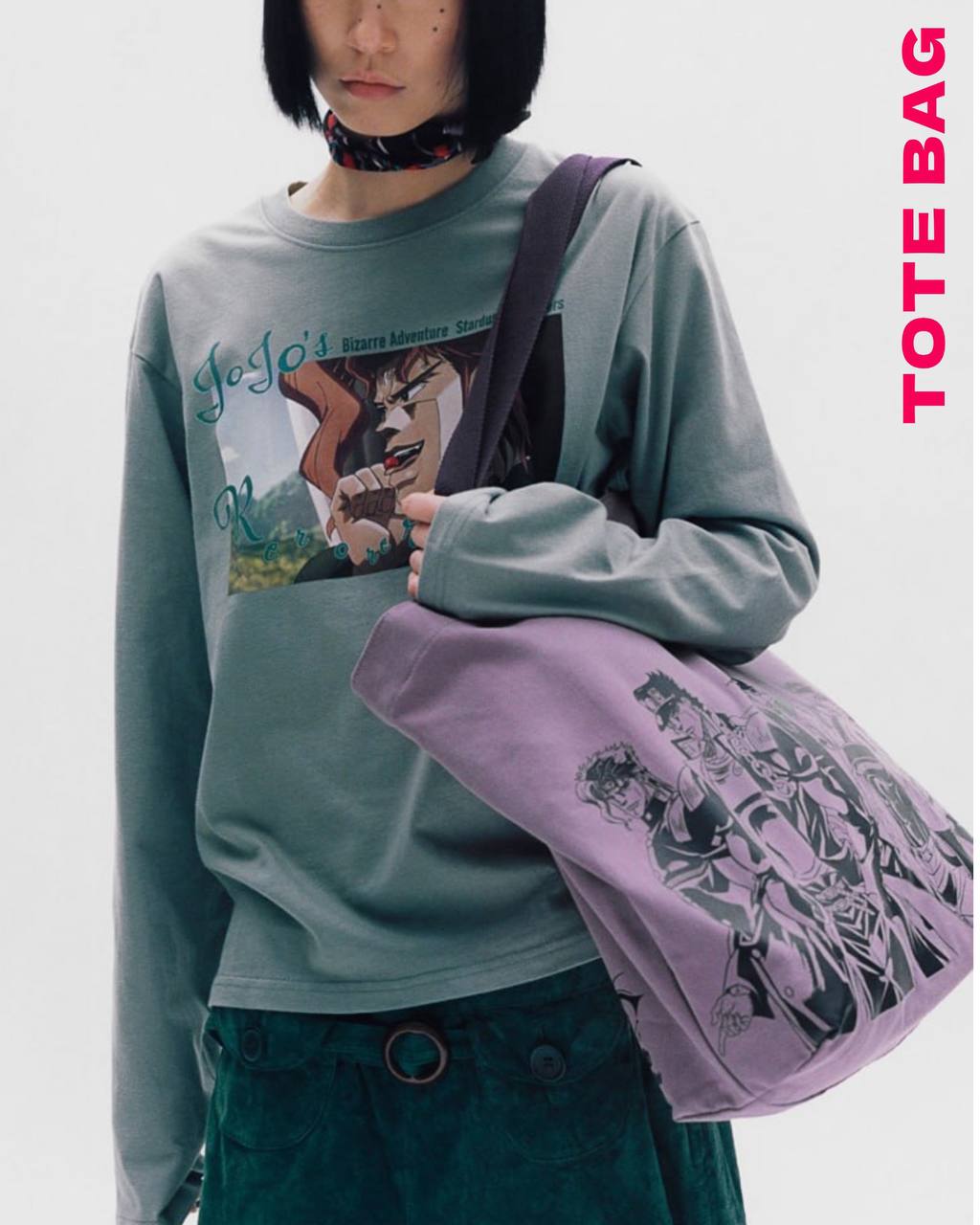 Nice Ghost Club x jojo's stardust crusaders - TOTE BAG