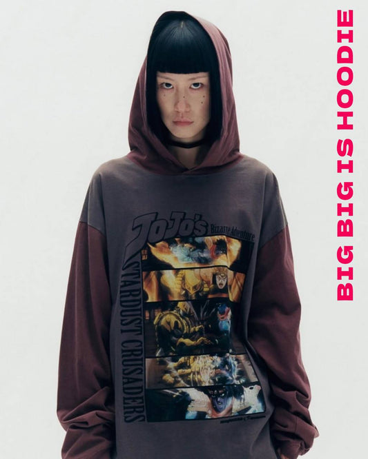 Nice Ghost Club x jojo's stardust crusaders - BIG BIG IS HOODIE