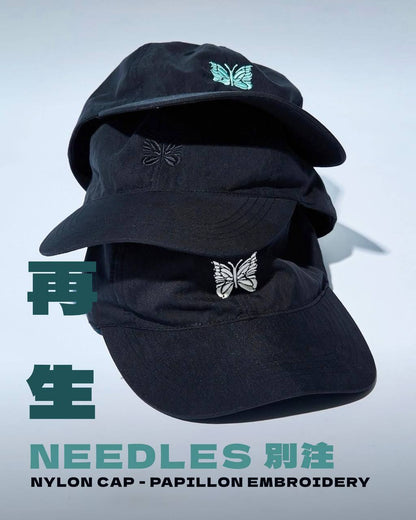 NEEDLES 別注 NYLON CAP - PAPILLON EMBROIDERY