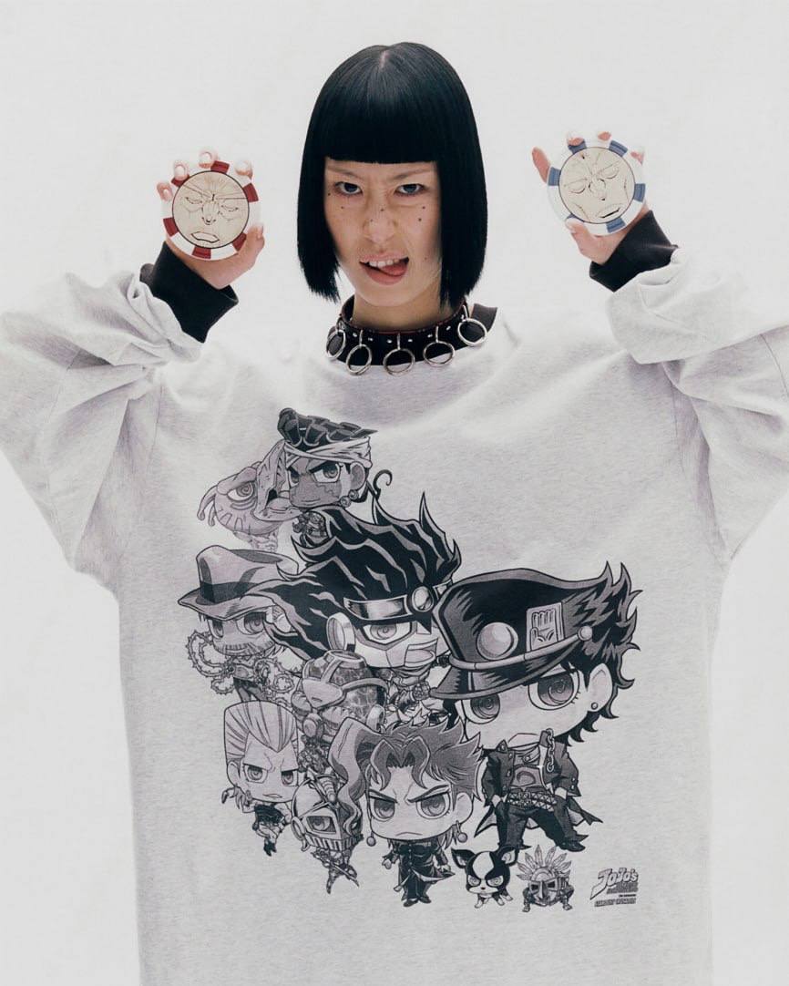 Nice Ghost Club x jojo's stardust crusaders - BIG BIG LS TEE