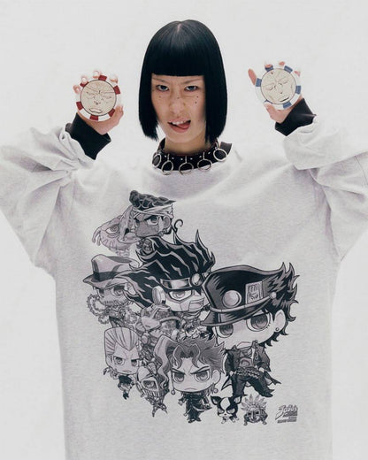 Nice Ghost Club x jojo's stardust crusaders - BIG BIG LS TEE