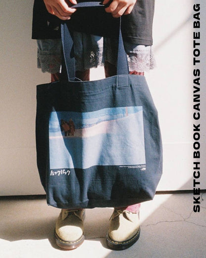 【10月下旬店方出貨預計】Nice Ghost Club x LOOKBACK SKETCH BOOK CANVAS TOTE BAG