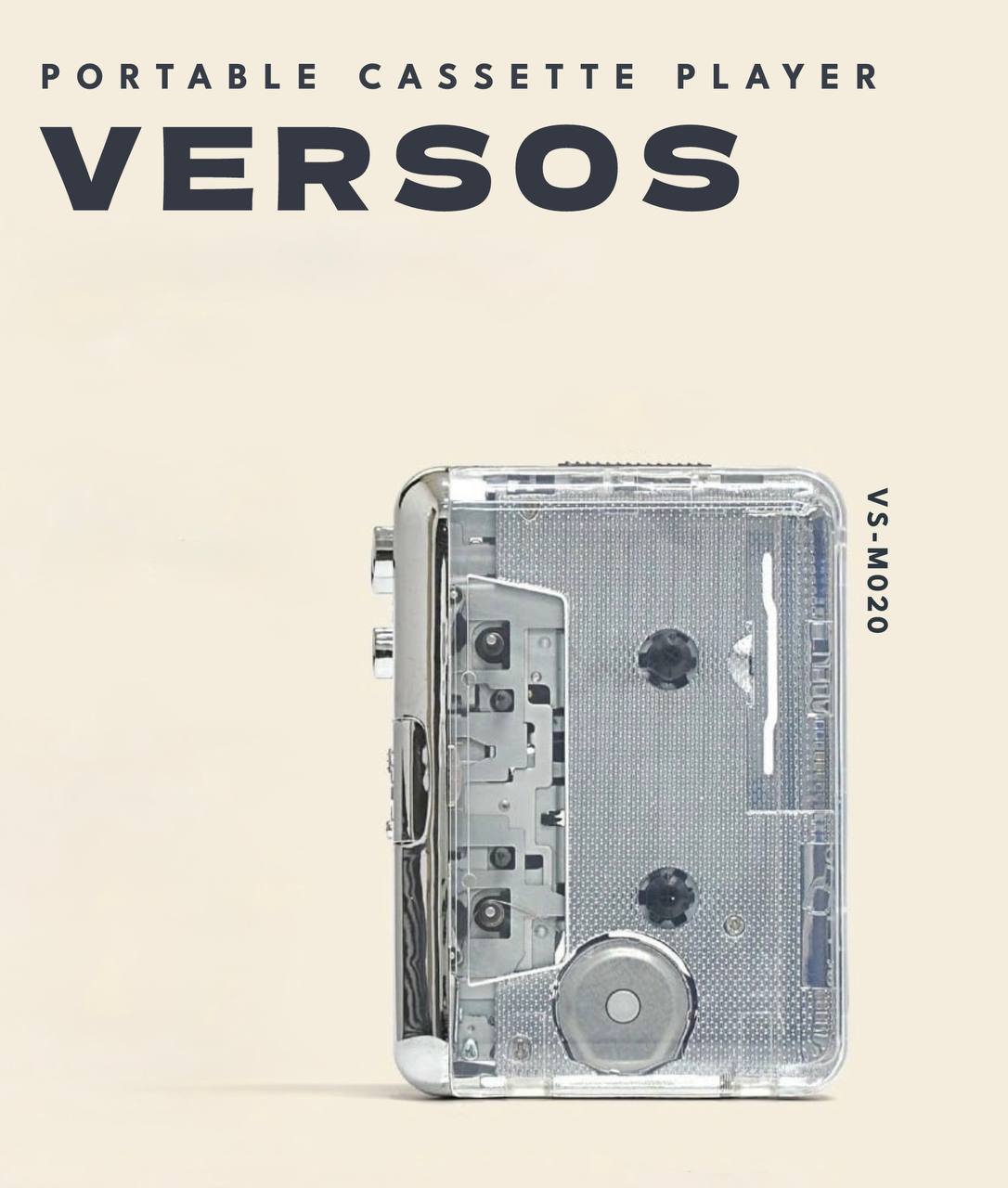 VERSOS - PORTABLE CASSETTE PLAYER