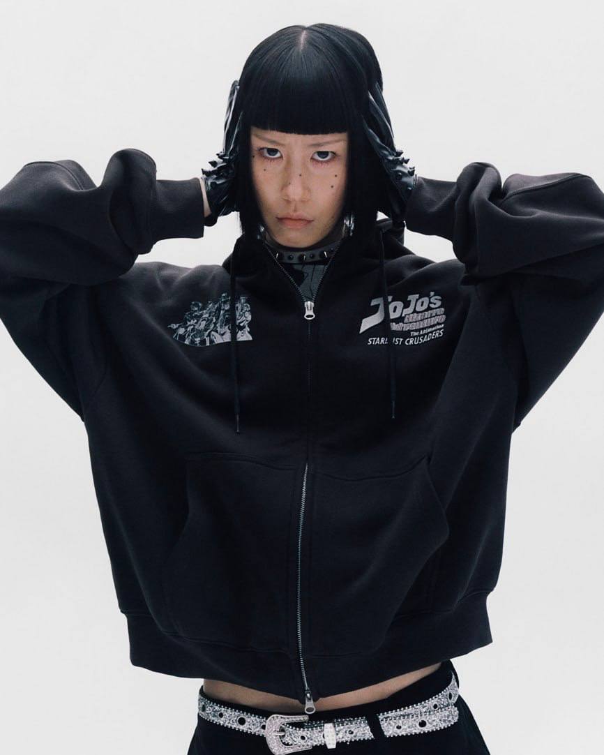 Nice Ghost Club x jojo's stardust crusaders - HOODIE ZIP UP