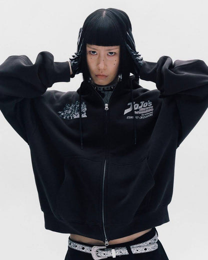 Nice Ghost Club x jojo's stardust crusaders - HOODIE ZIP UP