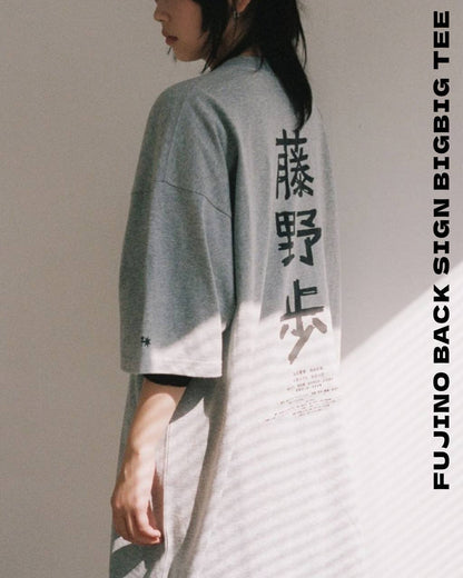 【10月下旬店方出貨預計】Nice Ghost Club x LOOKBACK FUJINO BACK SIGN BIGBIG TEE